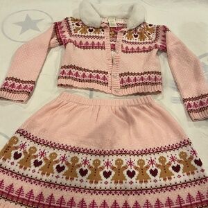 CYNTHIA ROWLEY  Girls- Set of Sweater and skirt